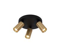 Lucide Ritmo 3 Light Spotlight Plate - Matt Gold