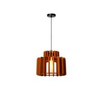 Lucide Rollo 400 Single Light Ceiling Pendant - Terracotta