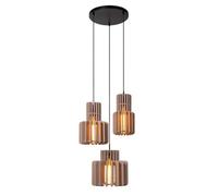 Lucide Rollo Pendant Light - 3Xe27 - Taupe