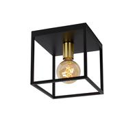 Lucide 'RUBEN' Dimmable Stylish Indoor Modern Flush Ceiling Light 1xE27 Lucide Black One Size
