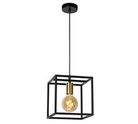 LUCIDE Ruben - Pendant Light - 1xE27 - Black