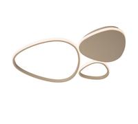 Lucide Samling LED ceiling lamp, length 62 cm, taupe, metal