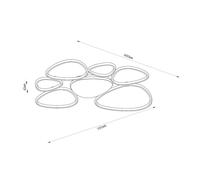 Lucide Samling Flush Ceiling Light - Led Dim. Cct 1X72W 2700K/4000K - Taupe