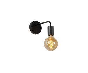 Lucide Scott Single Light Wall Fitting In Black Finish