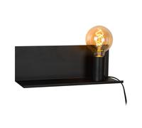 Lucide 'SEBO' Modern Non Dimmable Wall Mountable Bedside LED Lamp 1xE27 in Black Lucide Black