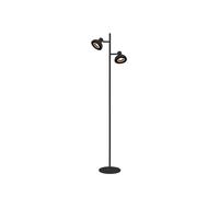 Lucide Sensas 2 Light Floor Lamp In Black Finish