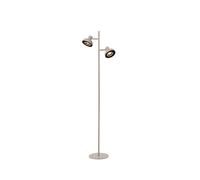 Lucide Sensas 2 Light Floor Lamp In Taupe Finish