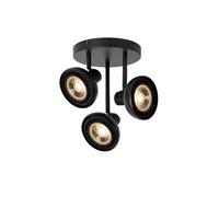 Lucide Sensas 3 Light Spotlight Bar In Black Finish