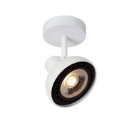 Lucide Sensas Single Light Ceiling Spotlight In White Finish