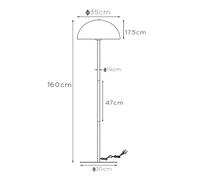 Lucide Siemon Modern Floor Lamp 35Cm - 1Xe27 - Black