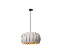 Lucide Spencer Single Light Large Ceiling Pendant In Grey Finish