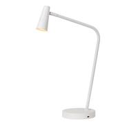 Lucide Stirling Modern Rechargeable Floor Reading Lamp - Battery - Led Dim. - 1X3W 2700K - 3 Stepdim - White