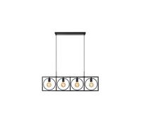 Lucide Suus 4 Light Bar Pendant In Black Finish