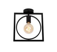 Lucide Suus Classic Flush Ceiling Light - 1Xe27 - Black