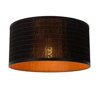 Lucide Tagalog ceiling light made of rattan black/natural