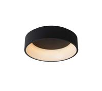 Lucide Talowe 45 Halo LED Flush Ceiling Fitting In Black Finish