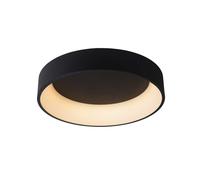 Lucide Talowe 60 Halo LED Flush Ceiling Fitting In Black Finish