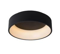 Lucide 'TALOWE' Dimmable Stylish Indoor Decorative LED Flush Ceiling Light in Black Lucide Black
