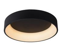 Lucide Talowe Led Modern Flush Ceiling Light 60Cm - Led Dim. - 1X42W 3000K - Black - Special Offer
