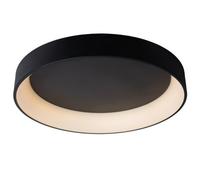 Lucide Talowe Led Modern Flush Ceiling Light - 80Cm - Led Dim. - 1X80W 3000K - Black - Special Offer
