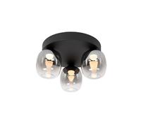 Lucide Tamino LED 3 Light Flush Ceiling Light - Smoked