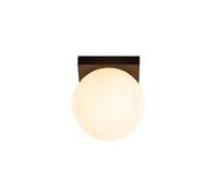 Lucide Tassa 134 LED Glass Flush Light - Black