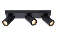 Lucide 'TAYLOR' Dimmable Tiltable Bathroom LED Ceiling Spotlight Bar GU10 in Black Lucide Black