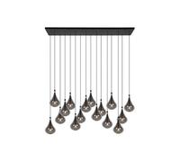 Lucide Tears - Pendant Light - Led Dim. - G4 - 16X1,5W 3000K - Black