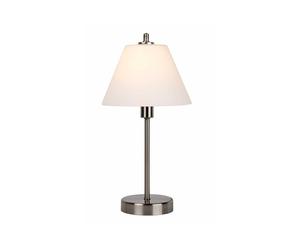 Lucide Three Touch Table Lamp In Satin Chrome Finish