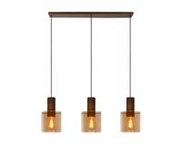 'TOLEDO' Dimmable Adjustable Indoor Vintage Bar Pendant Light 3xE27 Netlighting Orange One Size
