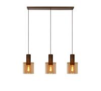 LUCIDE Toledo - Pendant Light - Ø 20 cm - 3xE27 - Amber