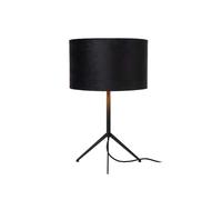 Lucide Tondo Single Light Table Lamp In Black Finish