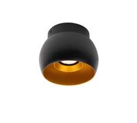 Lucide Torben Single Light Ceiling Spotlight In Black Finish