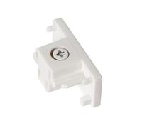 Lucide Track End Cap - 1-Circuit Track Lighting System - Set of 2 - White (Extension)