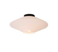 Lucide Trevor Single Light Flush Fitting In Opal Finish