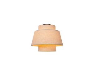 Lucide Tribute Single Light Flush Ceiling Fitting - Cream