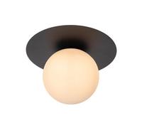 LUCIDE Tricia - Flush Ceiling Light - Ø 25 cm - 1xE27 - Black