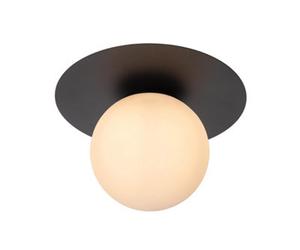 Lucide Tricia Modern Flush Ceiling Light 25Cm - 1Xe27 - Black