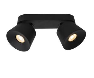 Lucide 'TRIGONO' Dimmable Stylish Tiltable Twin Ceiling Spotlight 2xGU10 in Black Lucide Black