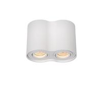 Lucide 'TUBE' Dimmable Tiltable Surface Mounted Ceiling Spotlight 2xGU10 Lucide White One Size