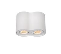 Lucide Tube Modern Surface Mounted Ceiling Spotlight - 2Xgu10 - White - Special Offer