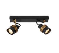 Lucide Tundran 2 Light Spotlight Bar - Black
