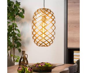 Lucide Tungsten pendant light Ø 32 cm, matt gold