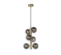 LUCIDE Tycho - Pendant Light - Ø 25,5 cm - 6xG9 - Matt Gold/Brass