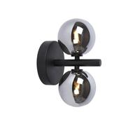Lucide Tycho Retro Wall Light - 2Xg9 - Black
