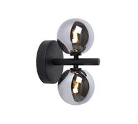 Lucide Tycho Retro Wall Light - 2Xg9 - Black