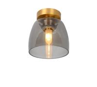 Lucide Tyler Retro Flush Ceiling Light Bathroom 16,1Cm - 1Xg9 - Ip44 - Matt Gold, Brass