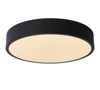 Lucide 'UNAR' Dimmable Stylish Decorative Indoor LED Flush Ceiling Light in Black Lucide Black