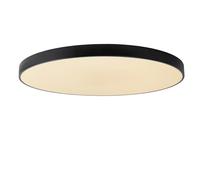 Lucide 'UNAR' Dimmable Stylish Decorative Indoor LED Flush Ceiling Light in Black Lucide Black