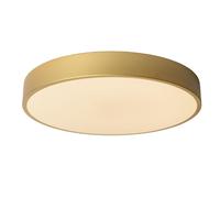 Lucide 'UNAR' Dimmable Stylish Decorative Indoor LED Flush Ceiling Light in Gold Lucide Gold